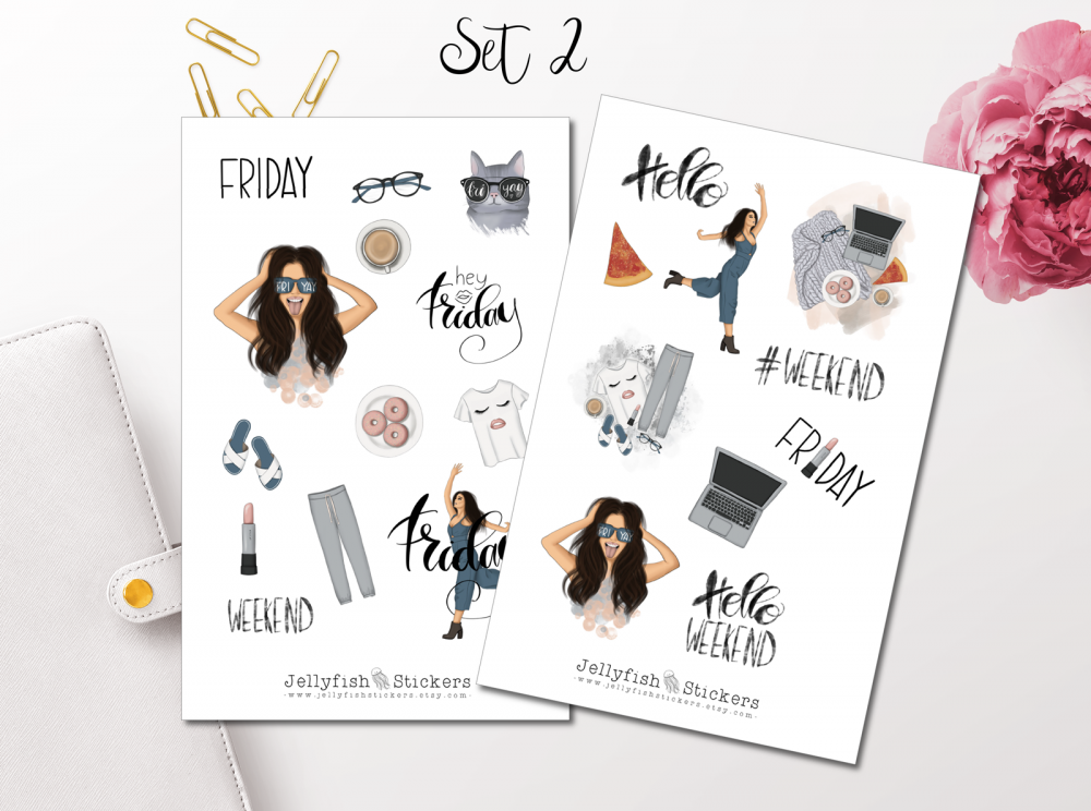 Girls Weekend Sticker Set